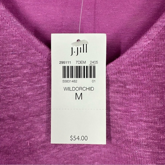 J.JILL Love Linen Wild Orchid Purple tank and Blazer Jacket Medium - Picture 12 of 14